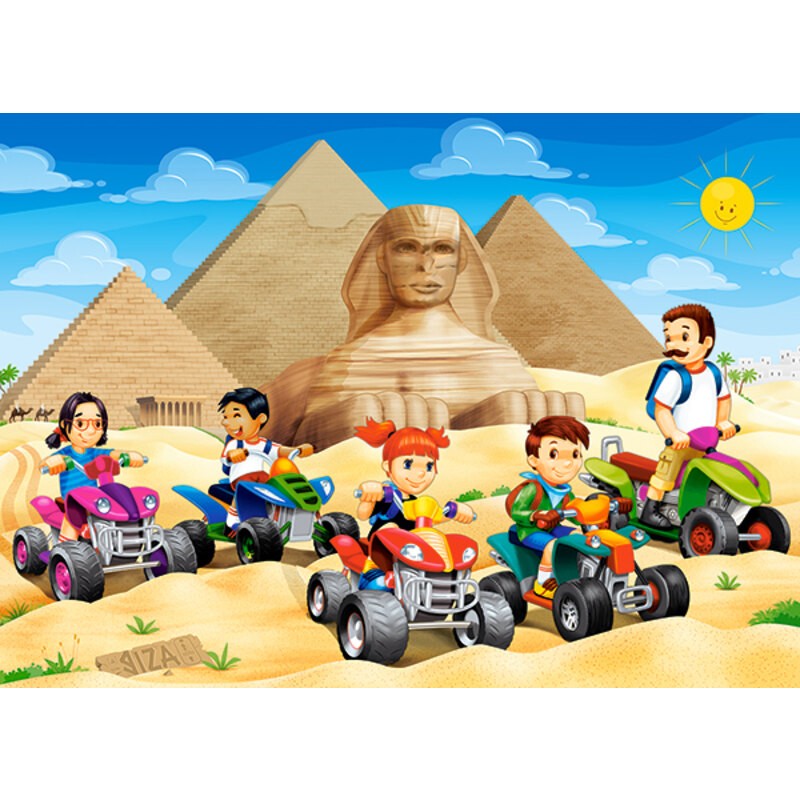Vélos quadruples à Pyramides de Gizeh, Puzzle 60 Te