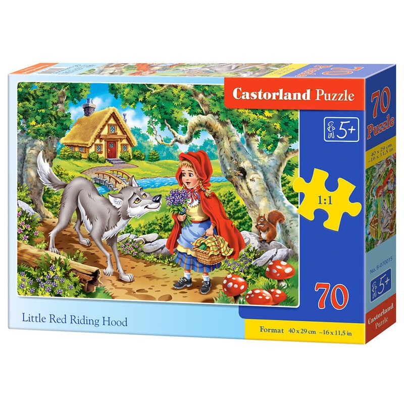 Le petit chaperon rouge, Puzzle 70 couleurs