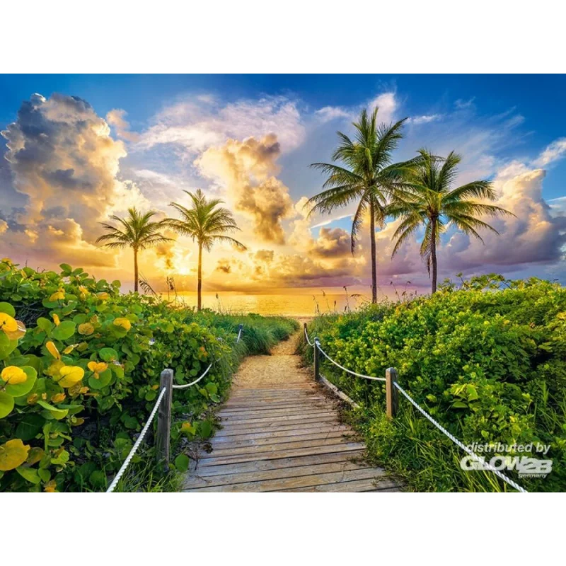 Colorful Sunrise in Miami, USA Puzzle 3000 Teile