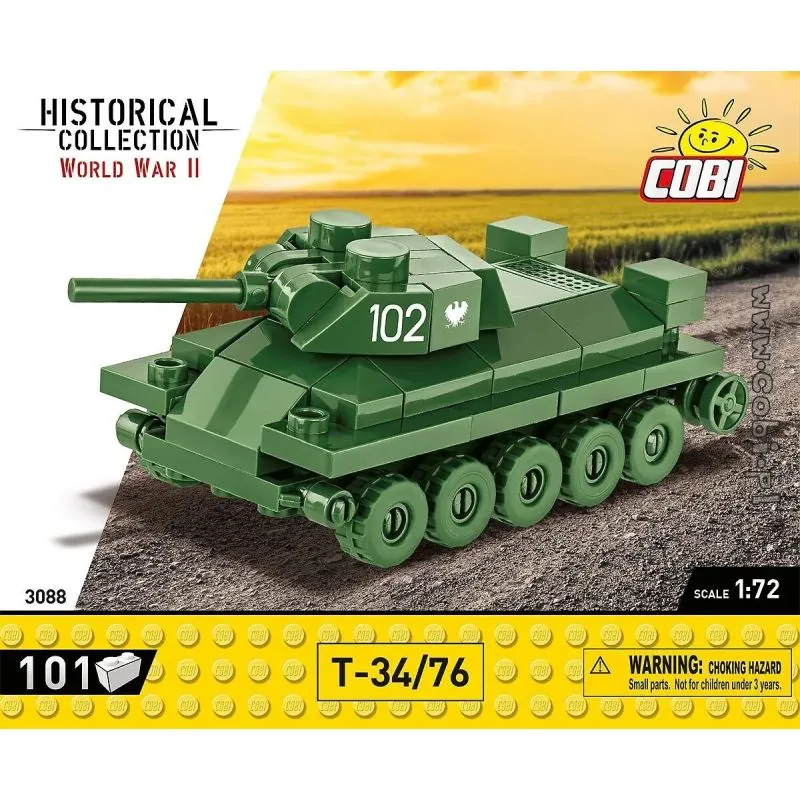 101 PCS HC WWII /3088/ T-34/76
