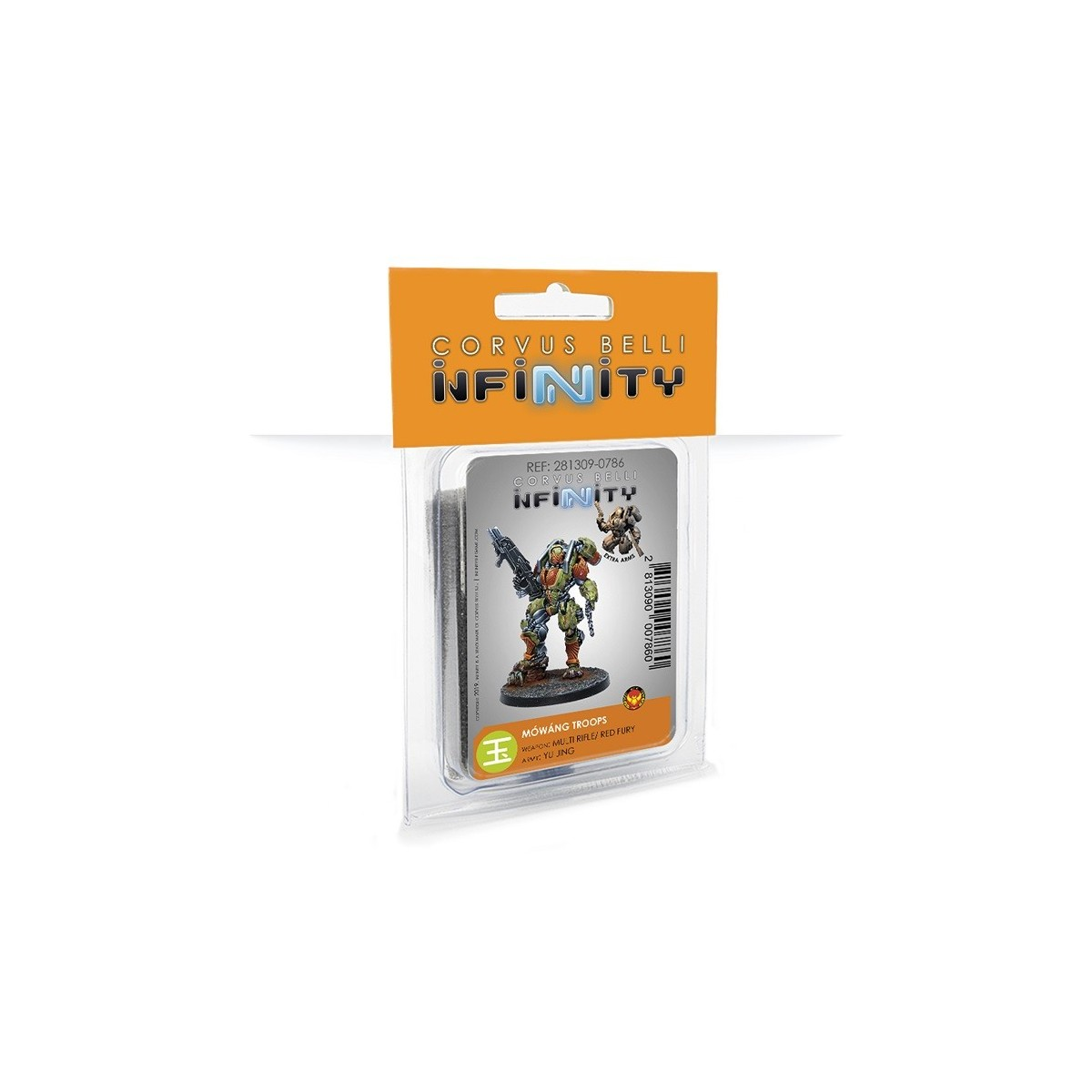 Figurines pour jeu de figurines Infinity - Mówáng Troops (MULTI Rifle/ Red Fury)