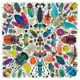 Mudpuppy Puzzle: KALEIDO BEETLES 51x51cm, 500 pièces, dans une boîte 20x20x5cm, 8+