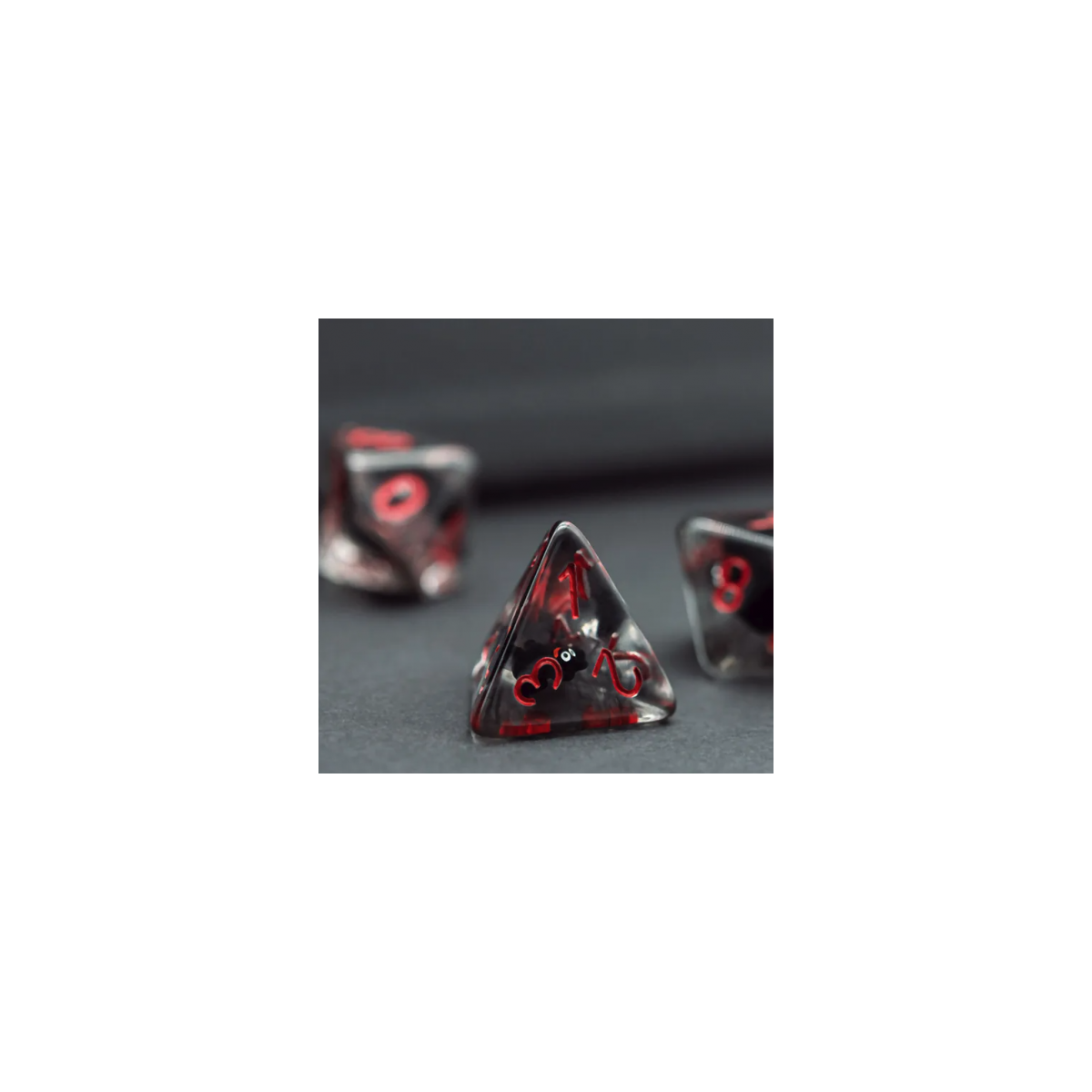 Dés Lot de 7 dés résine gamme Insert - en boite - Chauve-souris