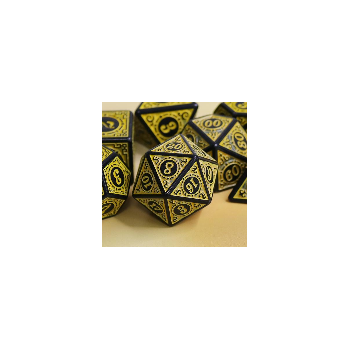 Dés Lot de 7 dés en boîte – Magic Flame