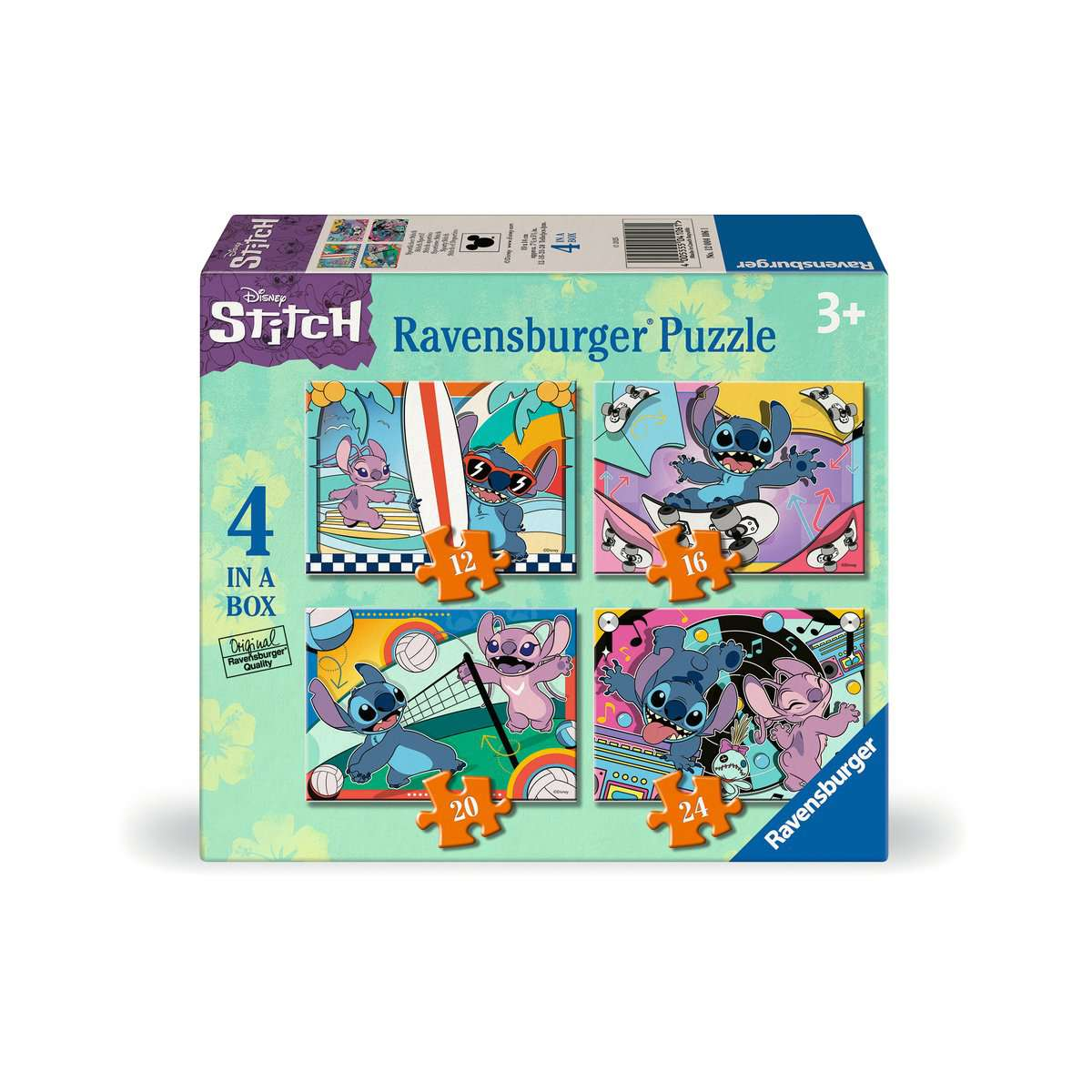  LILO & STITCH - 4 Puzzle 12/16/20/24P - Stitch & Angel