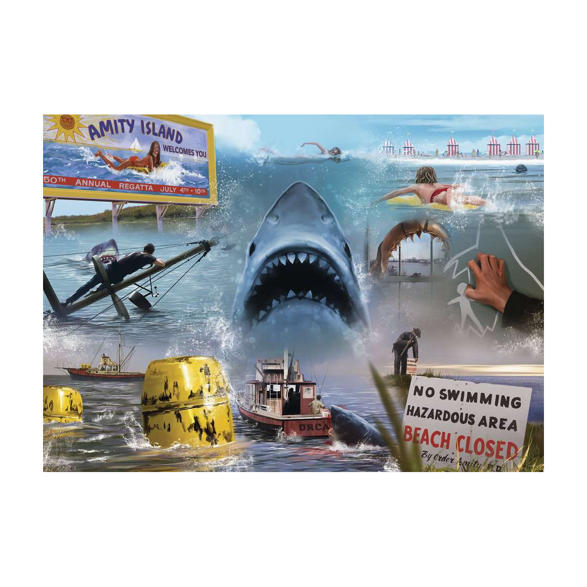 Puzzle LES DENTS DE LA MER - Puzzle 1000P