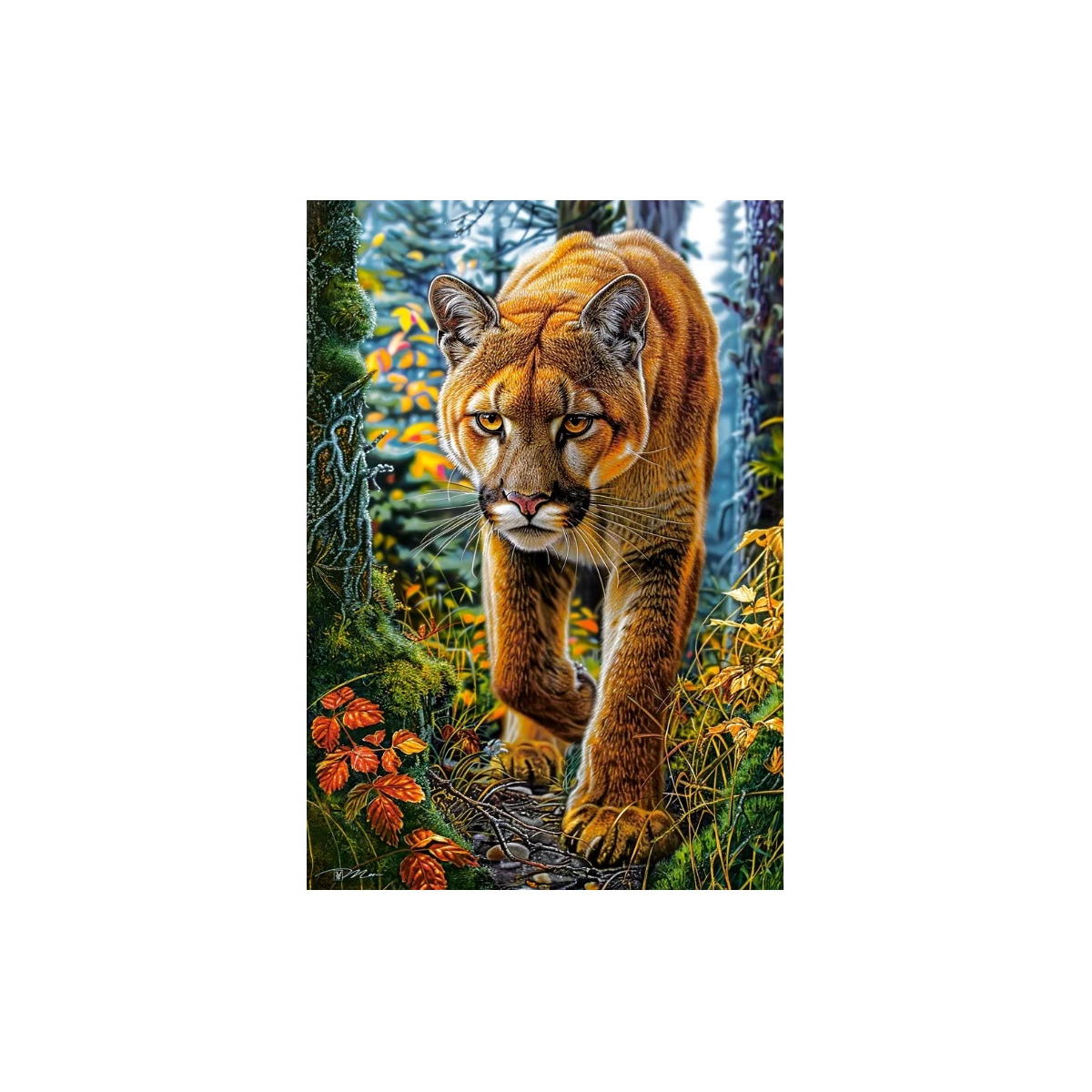  Puzzle MOUNTAIN LION ON THE FOREST