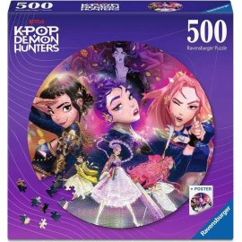  KPop Demon Hunters puzzle rond For the fans! (500 Pièces)